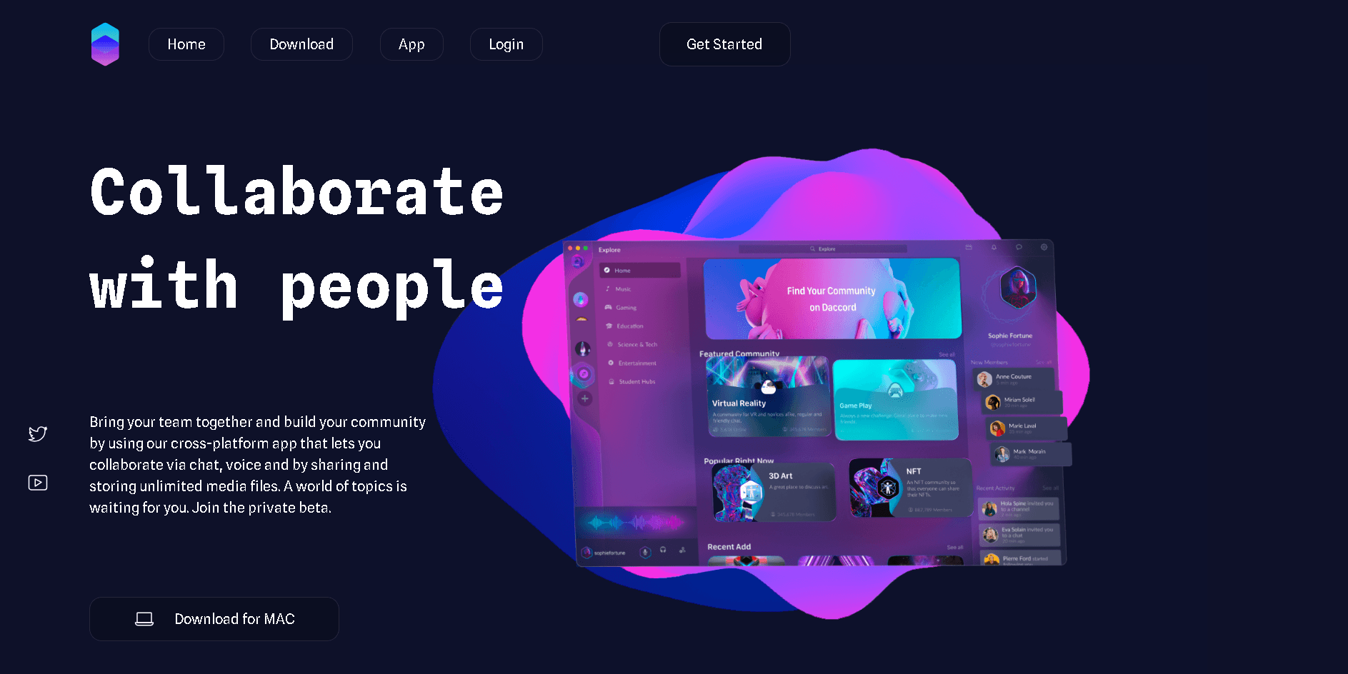 3D Hero Section